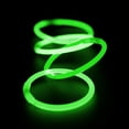 thumbnail image 2 of Windy City Novelties - 8" Green Glow Stick Bracelets - Bulk 50 Pack for Summertime Fun & Beach Parties, 2 of 6