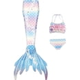 thumbnail image 1 of Mermaid Tails for Swimming for Girls Kids Swimsuits Costumes Tale Bathing Suit Bikini Set（No Monofin）_Special Gift, 1 of 5
