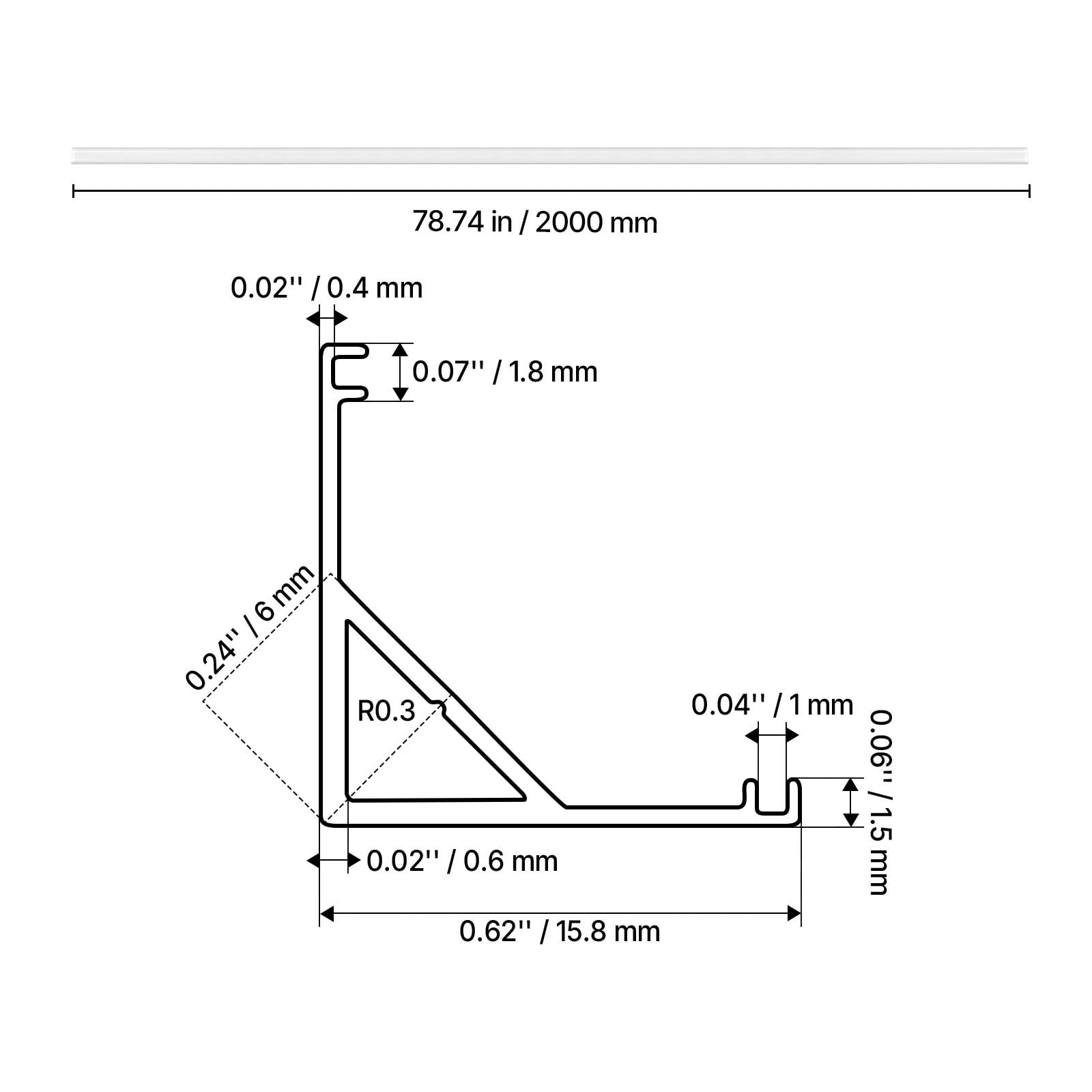 V Shape LED Channel 6.6 ft 10 Pack Anodized Aluminum with Milky Cover for Cabinet Bookshelf Display