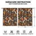 thumbnail image 2 of Mushroom Curtains-Blackout Curtains Bedroom Decor Living Room Darkening Grommet Window Drapes 2 Panels Set 53x63 inch, 2 of 2