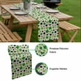 thumbnail image 5 of St Patricks Day Table Runner - 72 Inch Long, Kitchen Dining Table Runner Dresser Scarves, Farmhouse Country Green Black Shamrock Farmhouse Decor for Coffee Tables Wedding Party Banquet, 5 of 8