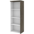 thumbnail image 3 of Home Square 2-Piece Set with Bookcase & File Cabinet in Walnut Gray and White, 3 of 18