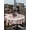 Pink Beige, variant on Outdoor Tablecloth with Umbrella Hole and Zipper, Pink Floral Square Table Cloth 60x60 Inch Waterproof Tablecloth, Spring Summer Modern Flower Leaf Picnic Table Cover for Patio Camping
