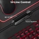 thumbnail image 5 of Auriculares para juegos Auriculares con cable USB de 3,5 mm Auriculares estéreo de banda ajustable con micrófono, Negro Azul Inevent EL000882-01B, 5 of 7