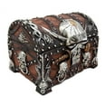 thumbnail image 2 of Ebros Pirate Skull With Crossed Dagger Blades Treasure Chest Box Jewelry Box 5"L, 2 of 9