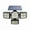 B, variant on CASAFUN Lights Outdoor with 3 Modes Motion Sensor Lights with Remote Control 4 Heads Security LED, IP65 Waterproof, 270° Wide Angle llumination Wall for Garden Yard,Walkway