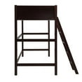 thumbnail image 3 of Solid Wood Twin Size Loft Bed with Ladder,No Box Spring Needed(Espresso), 3 of 7