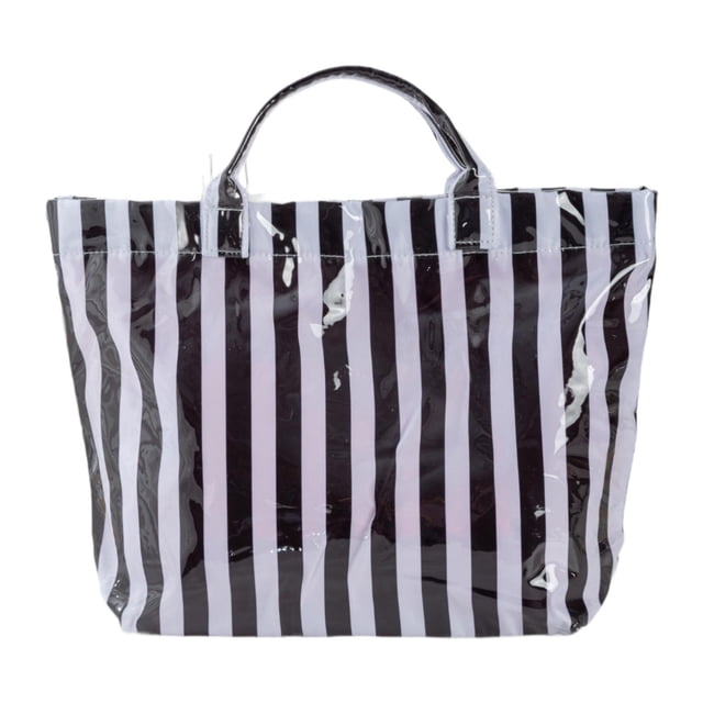 Bolsa de deporte impermeable de gran capacidad para gimnasio, playa o picnic. Blanco y negro