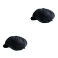 thumbnail image 1 of Dalazy Easy-to-Wear Flat Cap Collection Fashionable And Comfortable Headwear Black L（58-60cm） 2Set, 1 of 6