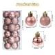 thumbnail image 2 of 24Pcs 1.5 Bolas de Navidad Adornos Conjunto de Bolas Colgantes para Árbol de Navidad Decoración (Caroma Oro Rosa), 2 of 7