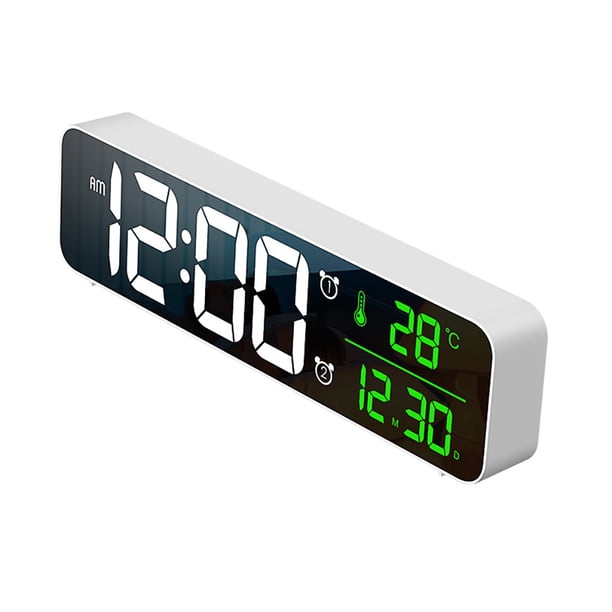 Reloj Digital Bajo Consumo De Energía 40 Canciones Funciones De Memoria Relojes De Alarma Reproducción De Música Creativa Dispositivo De Tiempo Multifunción Minnieouse HA027187-02