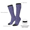 thumbnail image 6 of Haiem Lavender Flowers Socks, Funny Novelty Crazy Design Cotton Socks Sports Socks Knee High Socks For Men, Women,1Pairs - Gift For Working Friends, 6 of 8