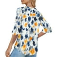 thumbnail image 3 of Mgmyaa 3/4 Length Sleeves Tops Blouses for Women Dressy Casual Tops Trendy Summer Shirts Spring Clothes 2025, 3 of 5
