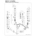 thumbnail image 6 of Kingston Brass KB915RXL Restoration Widespread Bathroom Faucet with Pop-Up Drain, Oil Rubbed Bronze, 6 of 8
