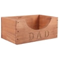 thumbnail image 1 of Wooden Hat Display Box for Storage Use Coffee Color Craft Organizer 12.5 x 8.3 x 5.9 Inches, 1 of 4