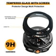 thumbnail image 3 of ASTRAEA For Samsung Galaxy Watch 8 Classic 46mm Screen Protector, HD Tempered Glass Screen Protector + Full Coverage Hard PC Bumper for Galaxy Watch 8 46mm, Black, 3 of 8