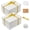 White, variant on 2 Pack Large Gift Box with Lid for Presents 16x12x8 Inches Big Deep White Gift Boxes for Christmas, Birthday, Valentine's Day,Mother's Day Presents - Contains Crinkle Paper,Ribbon and Card