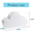 thumbnail image 4 of Magnetic Key Holder, ABS + Magnet Cloud Shape Novelty Cute Home Decorations to Securely Hang Multiple Keys and Keychain Perfect for Installation in Hallways Kitchens or Bedrooms, White, 4 of 7