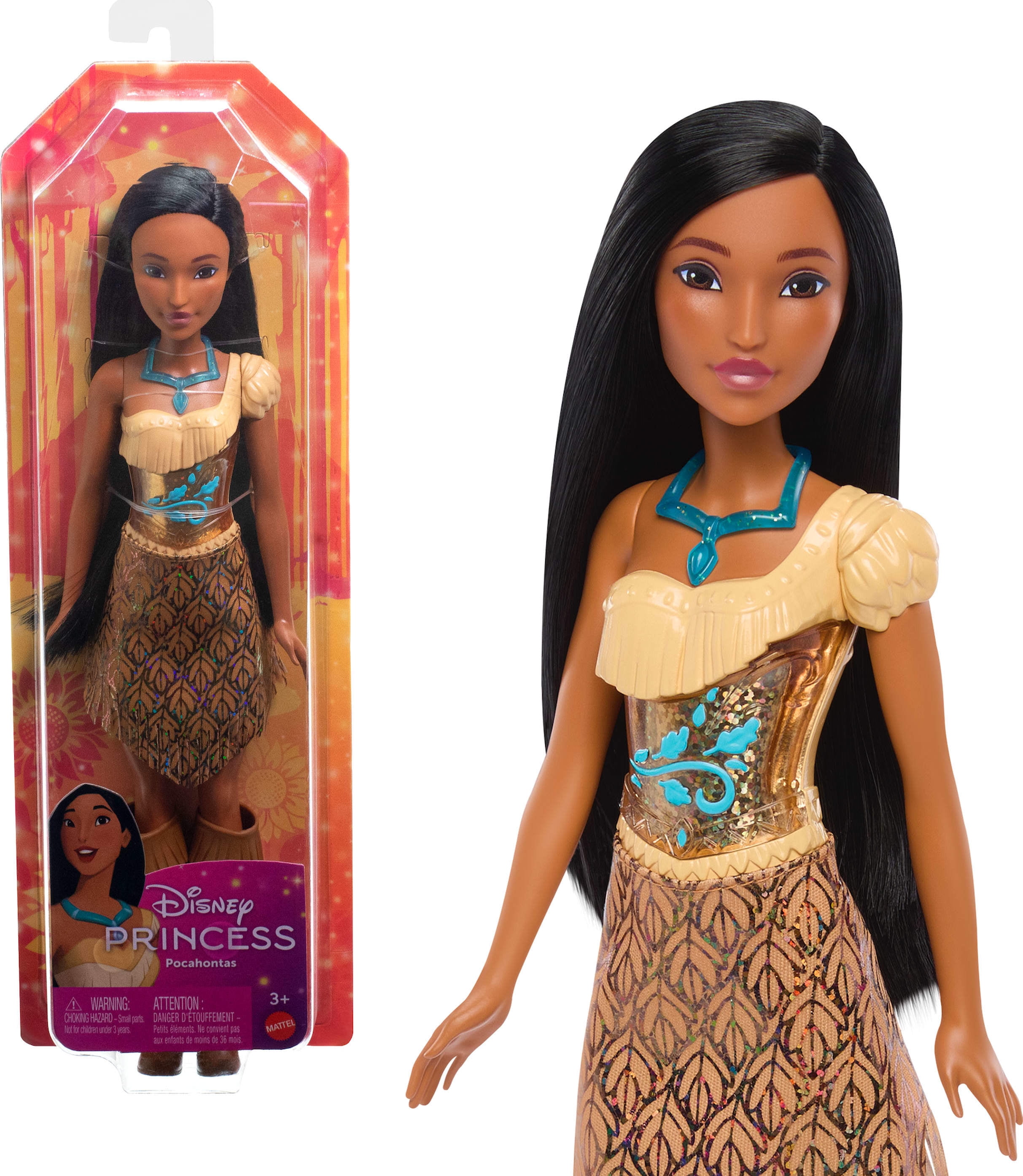 Disney-Princesses Disney-Pocahontas-Poupée, habillage et accessoires