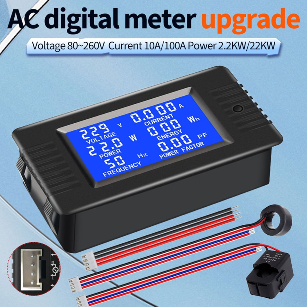 Yokua Digital Multimeter Current Voltage Power Energy Meter Panel Test Meter