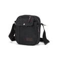 thumbnail image 2 of LAVA Small Canvas Crossbody Bag for Men Women Multi- Pockets Shoulder Purse Vintage Messenger Bags for Travel Work Business Black, 2 of 11