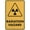 Warning Sign 1, variant on Caution Radiation Area Metal Sign 12 x 8 Inches - Rust-Free Aluminum, UV Printed, Easy to Mount, Weather Resistant for Fence, Lab, Medical Area