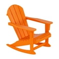 thumbnail image 4 of Costaelm Paradise Adirondack Outdoor Patio Rocking Chair, Orange, 4 of 8