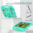 thumbnail image 5 of TECH CIRCLE Kids Case for iPad 9.7 Inch 6th/5th Gen 2018/2017 & iPad Air 2/1 & iPad Pro 9.7,Panda Shockproof Rugged Lightweight Pencil Holder Convertible Handles Stand Kids Friendly Case,Mintgreen, 5 of 8