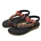 thumbnail image 4 of MKLEKYY Sandalias Playa 2024 Con Flores Bohemias y Diamantes de Imitación para Mujer, Sandalias Informales de Punta Redonda y Talla Grande para Mujer, Sandalias de Playa de Viaje, 4 of 4