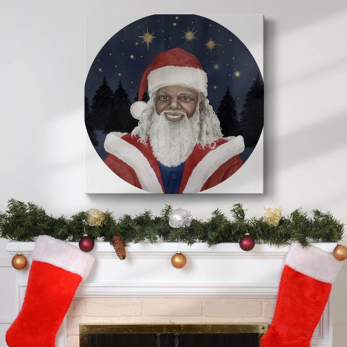 Celestial Christmas Collection C- Gallery Wrapped Canvas