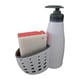 thumbnail image 1 of Dispensador de jabón con soporte para esponja, esponja dispensadora de jabón 2 en 1 con caja de almacenamiento para accesorios de bar y hotel, 1 of 9