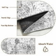thumbnail image 6 of Round Rugs 3.3Ft, Gray Botanical Round Area Rug Washable Indoor Throw Carpet, Watercolor Spring Floral Summer Soft Non Slip Circle Rug for Laundry Room Patio Home Decor Aesthetic, 6 of 8