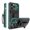 Darkgreen, variant on Hybrid Military-Grade Shockproof Case for iPhone 15 Features Hidden Kickstand, Detachable Rotating Belt Clip, and Robust Armor Protection, Black