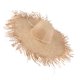 thumbnail image 4 of Sombrero para el sol de playa,Sombrero de playa para el sol de paja de rafia para mujer Sombrero de playa para mujer Construcción robusta, 4 of 8