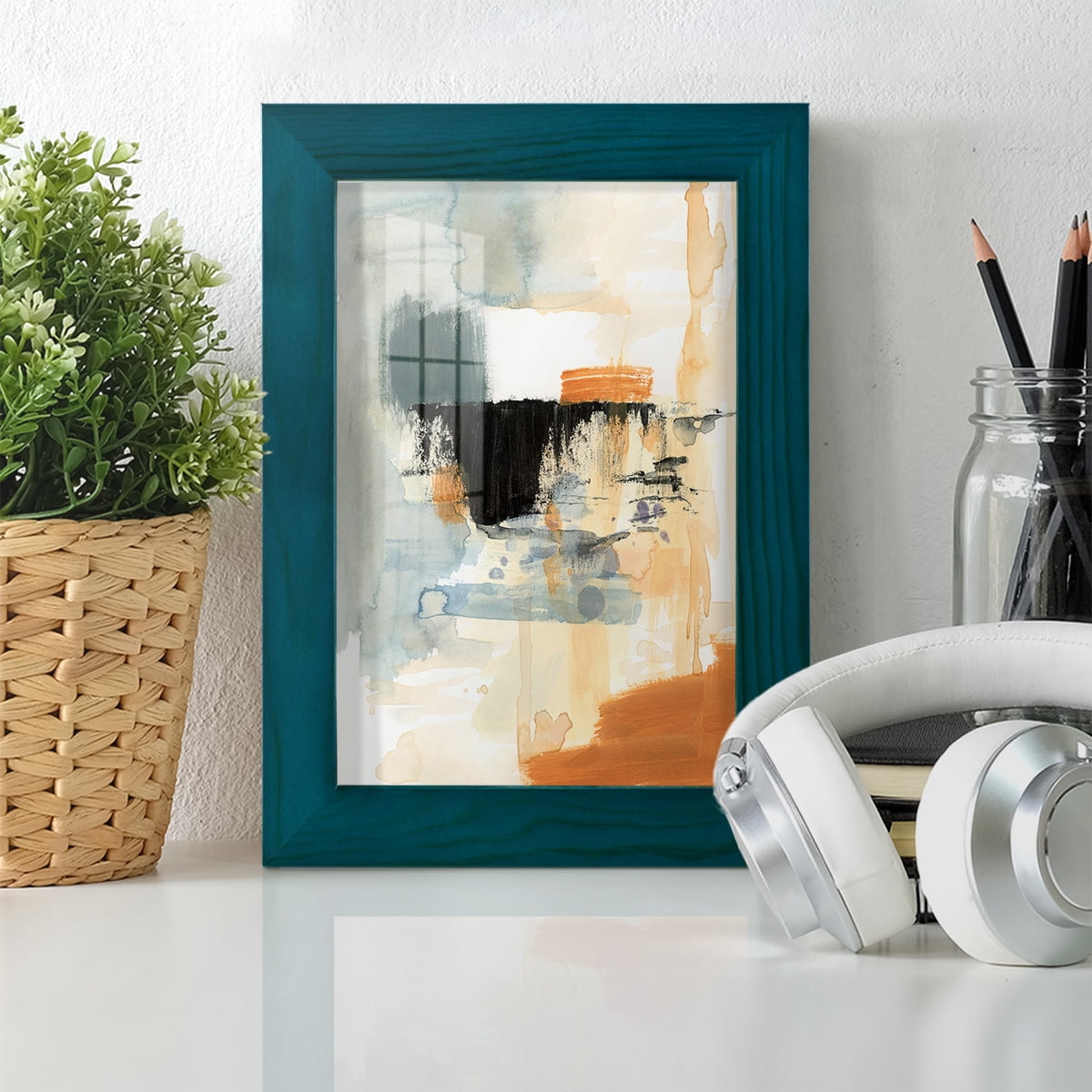 Seria IV - Framed Print w/glass - Ocean Blue