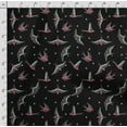 thumbnail image 4 of Soimoi Bird Print,Cotton Cambric Quilting Fabric Sold by The Yard- 42 Inch Wide Medium Weight Cotton Fabric SewingSupplies -Black, 4 of 5