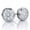 White Gold, variant on La Joya 1/3 cttw Lab Grown Diamond Bezel Stud Earrings, 14K White Gold