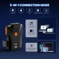thumbnail image 4 of Escáner de código de barras Eyoyo 2D con Bluetooth y abrazadera trasera, escáner QR 1D de mano, lector de código de barras inalámbrico 2,4 G para iPhone, Android, iOS, 4 of 5