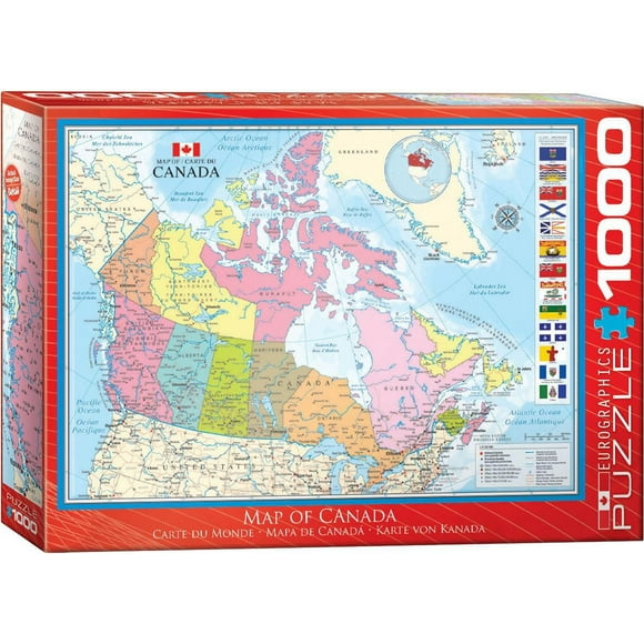 Map of Canada 1000 Piece Puzzle