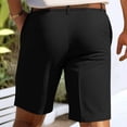 thumbnail image 7 of Men's Golf Dress Shorts Flat Front Chinos Lightweight Quick Dry Chino Shorts Solid Color Half Pants Casual Summer Jogging Workwear Bottoms with Pockets for Work, 7 of 7