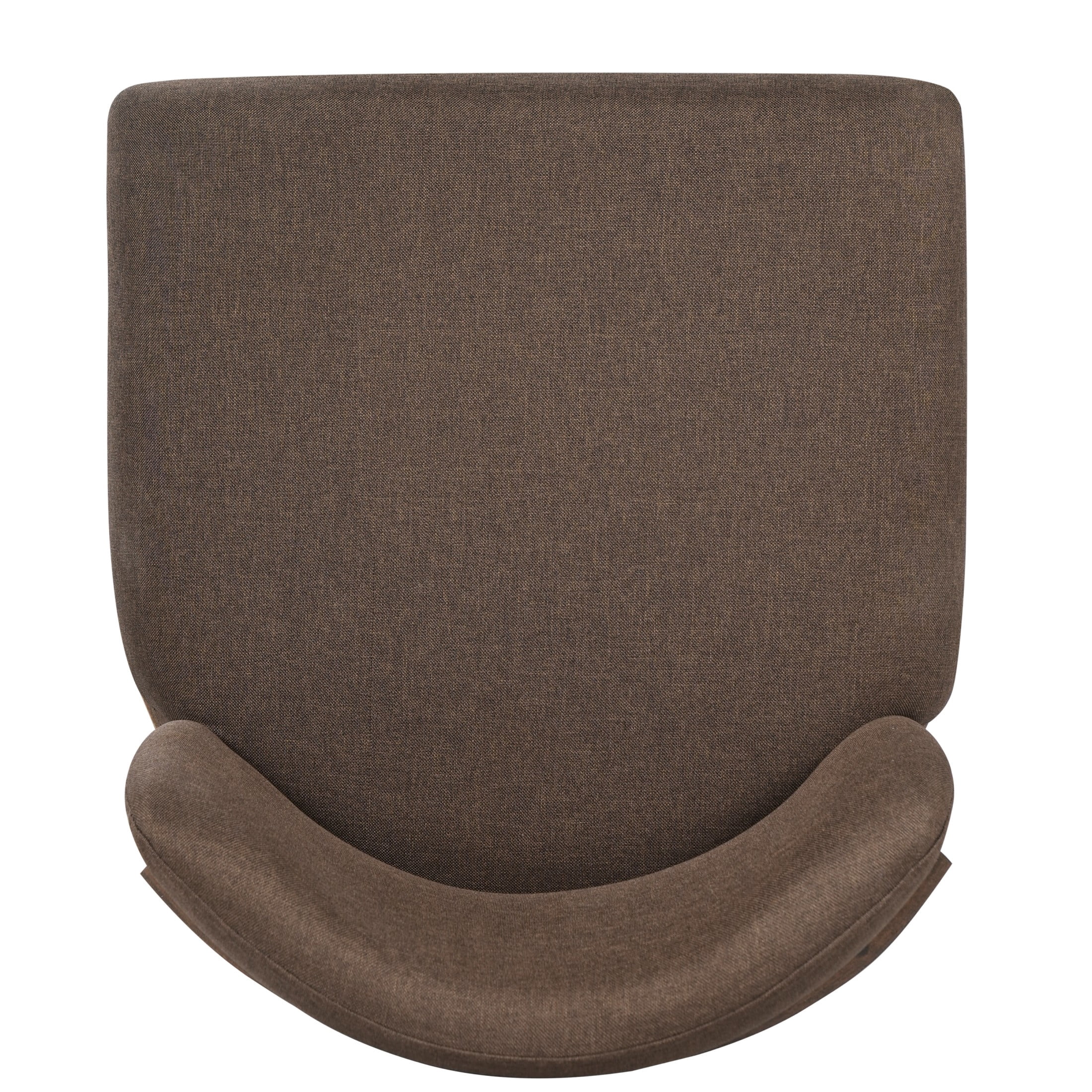 Christopher Knight Home 33"H Wooden Taupe Upholstered Counter Stools with Curved Seat, Walnut Finish, Set of 2