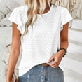 thumbnail image 1 of LOVZFMLL Hauts d'Été pour Femmes T-shirt à Manches Courtes Col Rond, 1 of 8