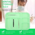thumbnail image 2 of HUGFEGWE Instrument Tray Dental Dentist Instrument Tray Autoclavable Tray Plastic Tray Divided Separate Tray Light Green CJB91-88457, 2 of 9