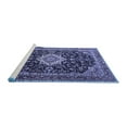 thumbnail image 2 of Ahgly Company Machine Washable Indoor Rectangle Medallion Blue Traditional Area Rugs, 8' x 10', 2 of 4