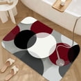 thumbnail image 3 of 1pc Circular Composition Absorbent Non-Slip Bathroom Thickened Flannel Rug Decor,Soft,Quick Drying,Suitable For Indoor/outdoor Use,Bathrooms,Bedrooms,Kitchens,Terrace,Laundry Rooms,16"x24", 3 of 9