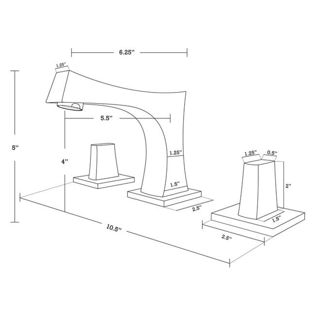 American Imaginations AI-16022 16.5 in. Square 3H8 in. Ceramic Vanity Top Set, White