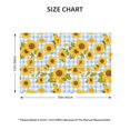 thumbnail image 4 of Placemats Set Of 4 / 6, Blue White Plaid Sunflower Placemats For Dining Table Indoor/Outdoors Heat Resistant Washable Placemats 18" X 12", 4 of 8