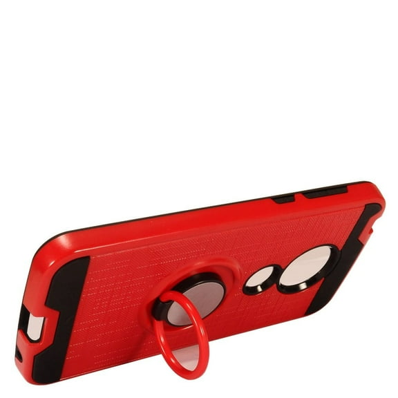 GSA Brushed Case w/Ring Stand for Motorola Moto G7 Play - Red