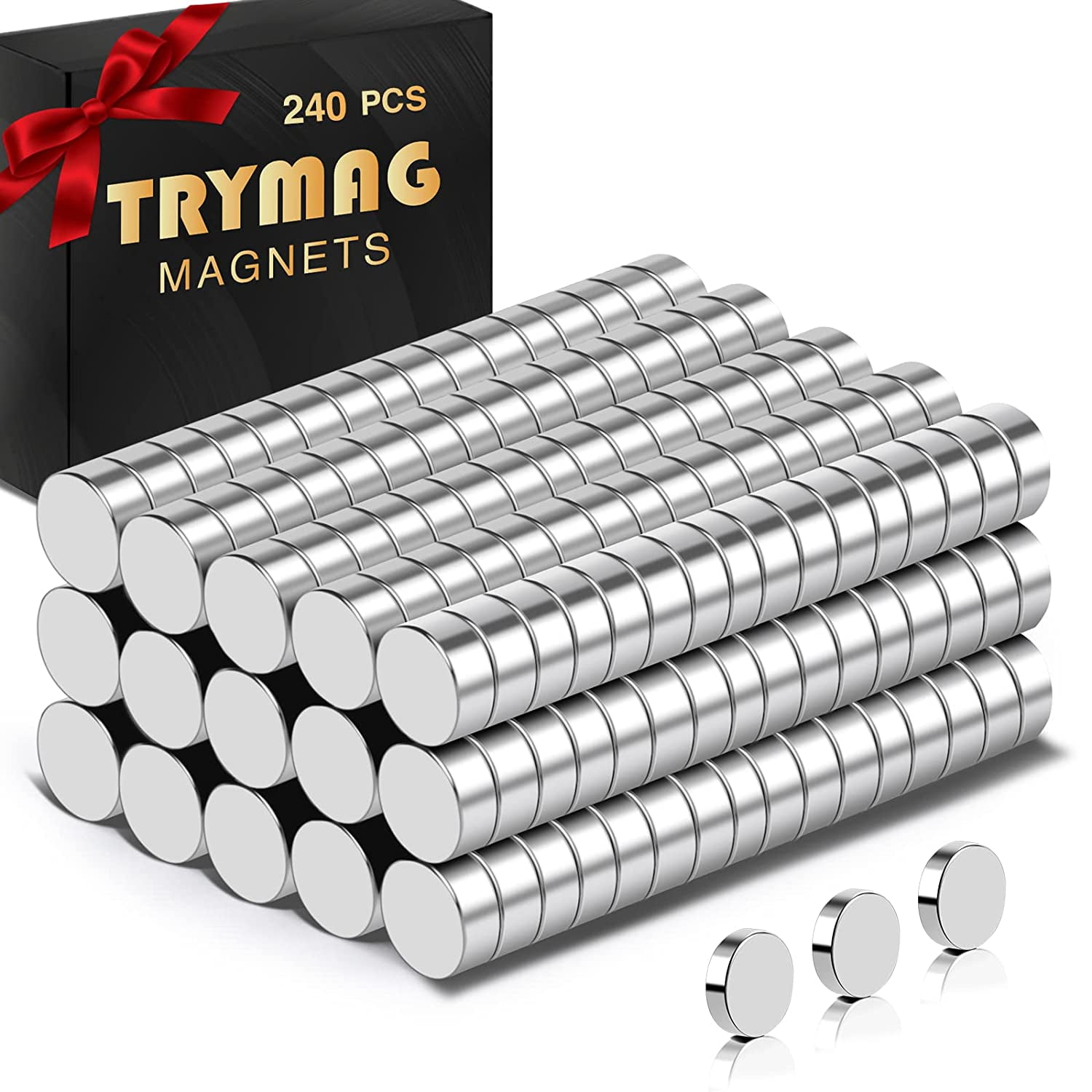 DIYMAG Small 240Pcs Tiny Round Fridge Small Strong