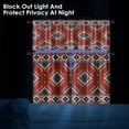 thumbnail image 4 of Tribal Red Kitchen Curtains Western Boho Geometric Window Curtains Valance and Tier Set 36 Inch, Vintage Ethnic Rod Pocket Short Tier Curtain, Abstract Small Cafe Curtains for Kitchen Decor, 4 of 6